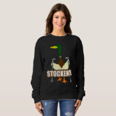 Sweatshirt Mallard Duck Nordic Walking Duck (Devant entier)