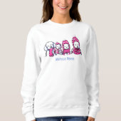 Sweatshirt Maltese enneigé en rose (Devant)