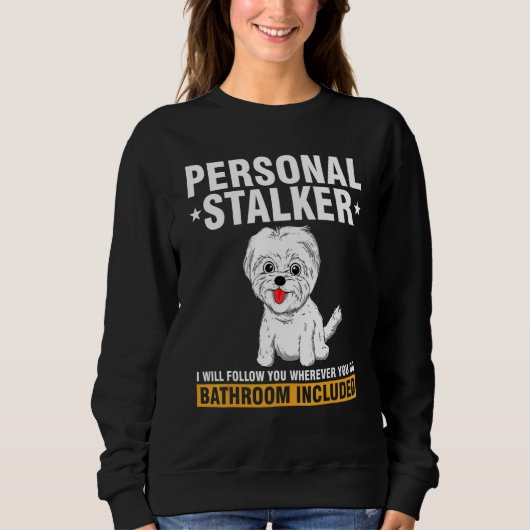 Sweatshirt Maltese For Men Women Dog Trainer Sitter (Devant)