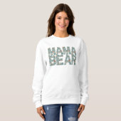 Sweatshirt Mama Bear Ditsy Floral Motif (Devant entier)