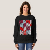 Sweatshirt "MAMA" Bunny Stack pour Moms (Devant entier)