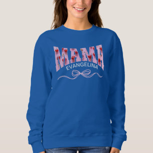 Sweatshirt MAMA Cerises Coquette Personnalisé