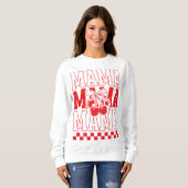 Sweatshirt Mama Cherry Coquette Mother's Day (Devant entier)