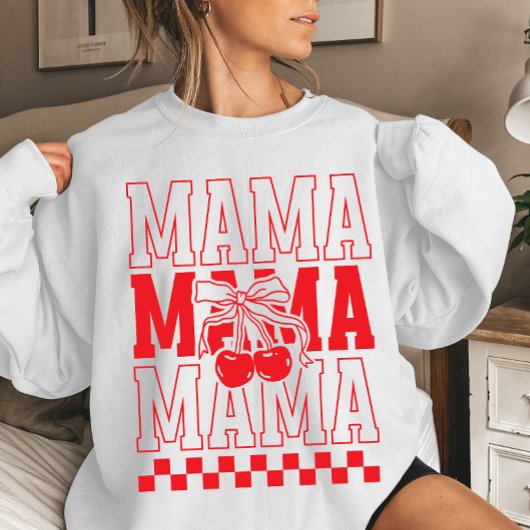 Sweatshirt Mama Cherry Coquette Mother's Day