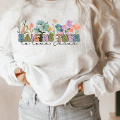 Sweatshirt Mama chrétienne fleur sauvage
