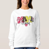 Sweatshirt Mama Claus Cute Motif Bow Noël (Devant)