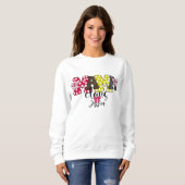 Sweatshirt Mama Claus Cute Motif Bow Noël (Devant entier)