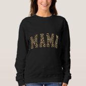 Sweatshirt MAMA Imprimé Animal Lettre (Devant)