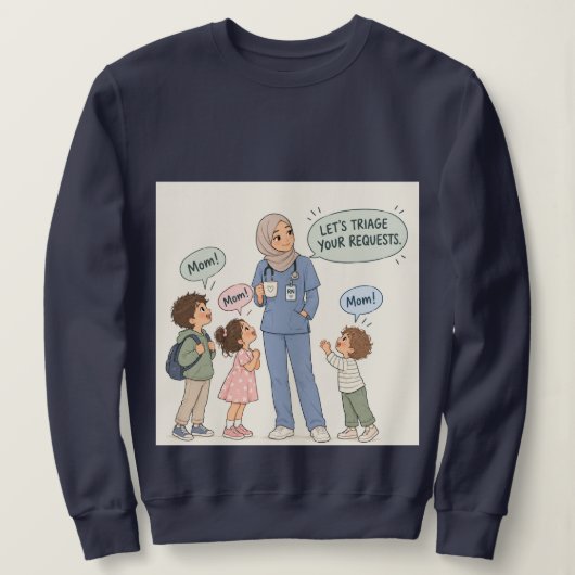 Sweatshirt Mama is a nurse (Design devant)