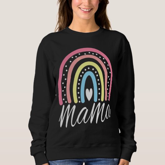 Sweatshirt Mama Rainbow Mothers Day (Devant)