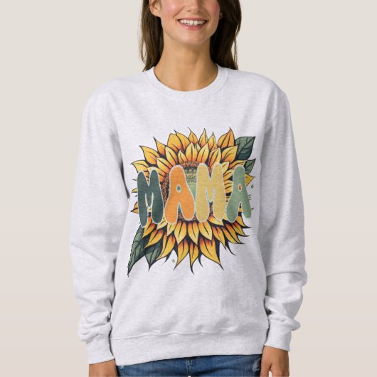 Sweatshirt MAMA Sunflower (Devant)