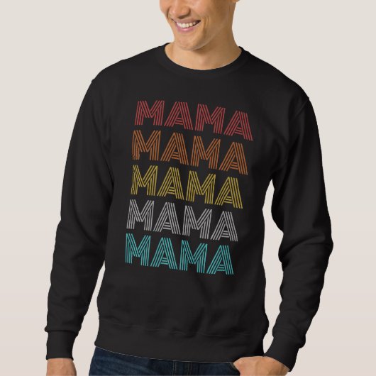 Sweatshirt Mama Vintage rétro (Devant)