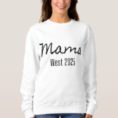 Sweatshirt Mama West 2025 sweat-shirt blanc (Devant)