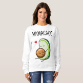 Sweatshirt Mamacado Avocado Grossesse mère enceinte (Devant entier)