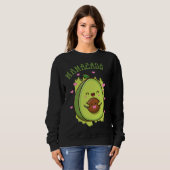 Sweatshirt Mamacado Cute Avocado Funny Maman - ma mère Fruit (Devant entier)