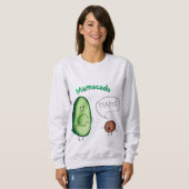 Sweatshirt Mamacado Funny Avocado Maman Design - Cute Pun Cad (Devant entier)