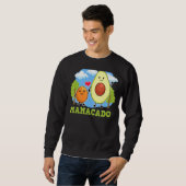 Sweatshirt Mamacado Mama Avocado Avec Graine Vegan Maman Mère (Devant entier)