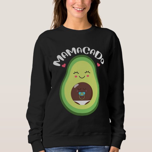 Sweatshirt Mamacado Pregnant Avocado Pregnancy Announcement (Devant)