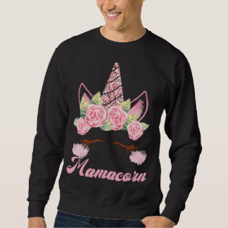 Sweatshirt Mamacorn Unicorn Maman Baby Funny Fête des mères p