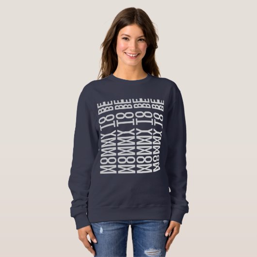 Sweatshirt MAMAN À VENIR - Message Caché (Devant entier)