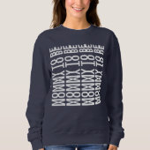 Sweatshirt MAMAN À VENIR - Message Caché (Devant)