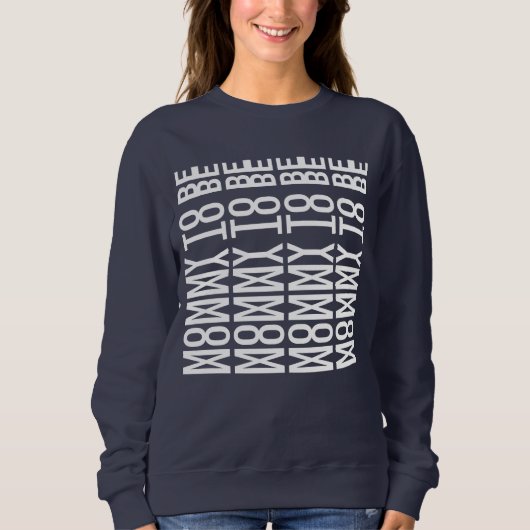 Sweatshirt MAMAN À VENIR - Message Caché (Devant)