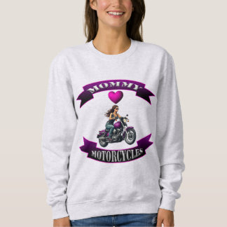 Sweatshirt Maman aime les motos
