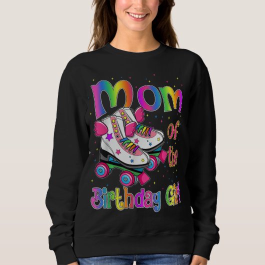 Sweatshirt Maman Anniversaire Rolling Patinage Famille Annive (Devant)