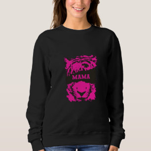 Sweatshirt maman avec impression tigre