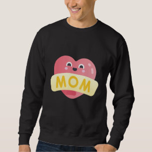 Sweatshirt Maman bénie Mère Maman Cœur heureux