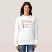 Sweatshirt Maman Cadeau Moderne Pour Mère Cool Et Drôle (Devant entier)