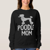 Sweatshirt maman caniche T- (Devant)