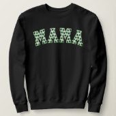 Sweatshirt Maman Chanceuse Trèfle Fête de la Saint-Patrick Ma (Design devant)