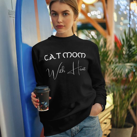 Sweatshirt Maman Chat Amoureux Des Animaux De Compagnie Écrit