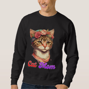 Sweatshirt Maman chat Maman Kitty Chat Fête des mères 1