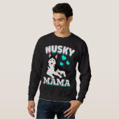Sweatshirt Maman Chien Husky (Devant entier)