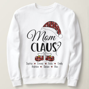 Sweatshirt Maman Claus Cadeau Pour Noël
