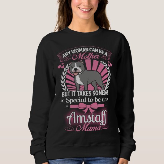 Sweatshirt Maman d'Amstaff (Devant)
