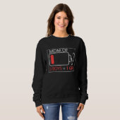 Sweatshirt Maman De 3 Garçons 1 Fille Mère Avec Fils Fille Fa (Devant entier)