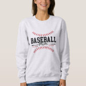 Sweatshirt Maman de baseball personnalisée Back Baseball Stit (Devant)
