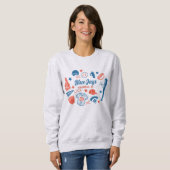 Sweatshirt Maman de baseball personnalisée Fière maman de sof (Devant entier)