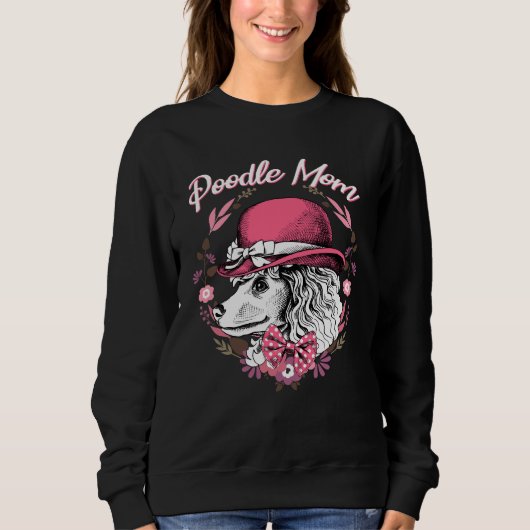 Sweatshirt Maman de caniche (Devant)