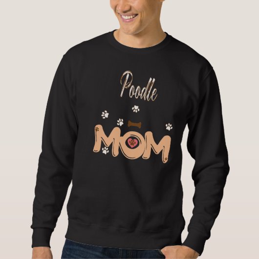 Sweatshirt Maman de caniche (Devant)