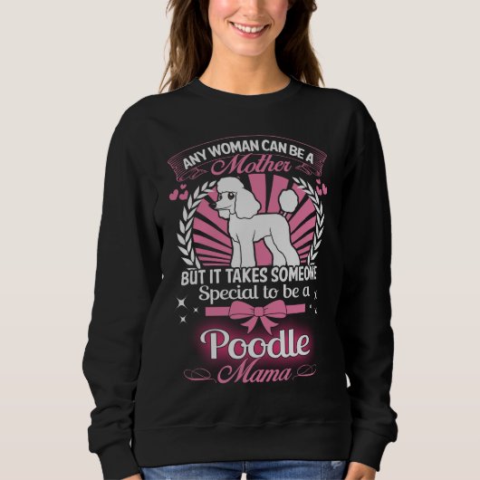 Sweatshirt Maman de caniche (Devant)