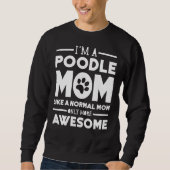 Sweatshirt Maman de caniche géniale (Devant)