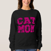 Sweatshirt Maman de chat (Devant)