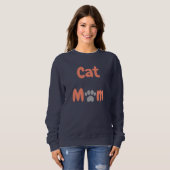 Sweatshirt Maman de chat (Devant entier)