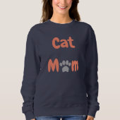 Sweatshirt Maman de chat (Devant)