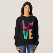 Sweatshirt Maman de chien colorée Rhodesian Ridgeback (Devant entier)