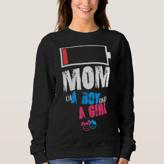 Sweatshirt Maman De Garçon Et Fille Mères Fête des pères Anni